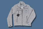 View Item New Lambretta Sweatshirt Zippy Bomber Jacket Grey 